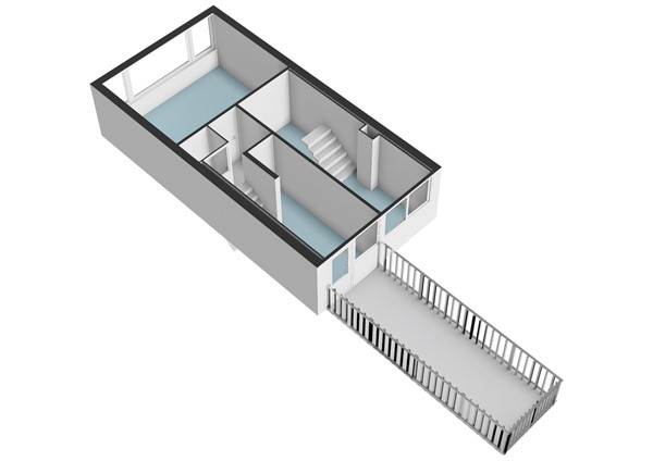Floorplan - Rijndijkstraat 34, 2313 NK Leiden